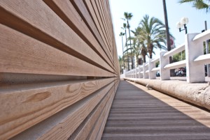 Rivestimento in legno di CEDRO ROSSO CANADESE Cannes 2015