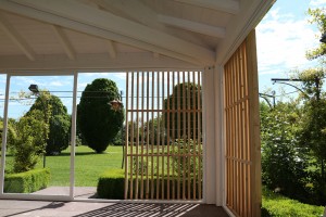 Gazebo da giardino e brise soleil