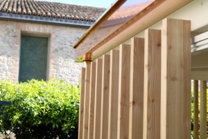 Rivestimento per esterno in legno di larice naturale - Gazebo da giardino